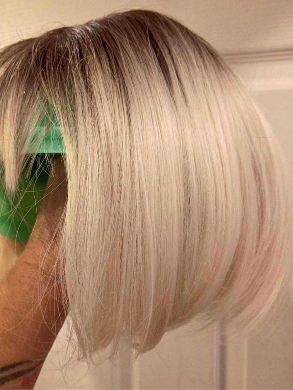 Blonde Short Bob Wig - Natural Platinum Blonde